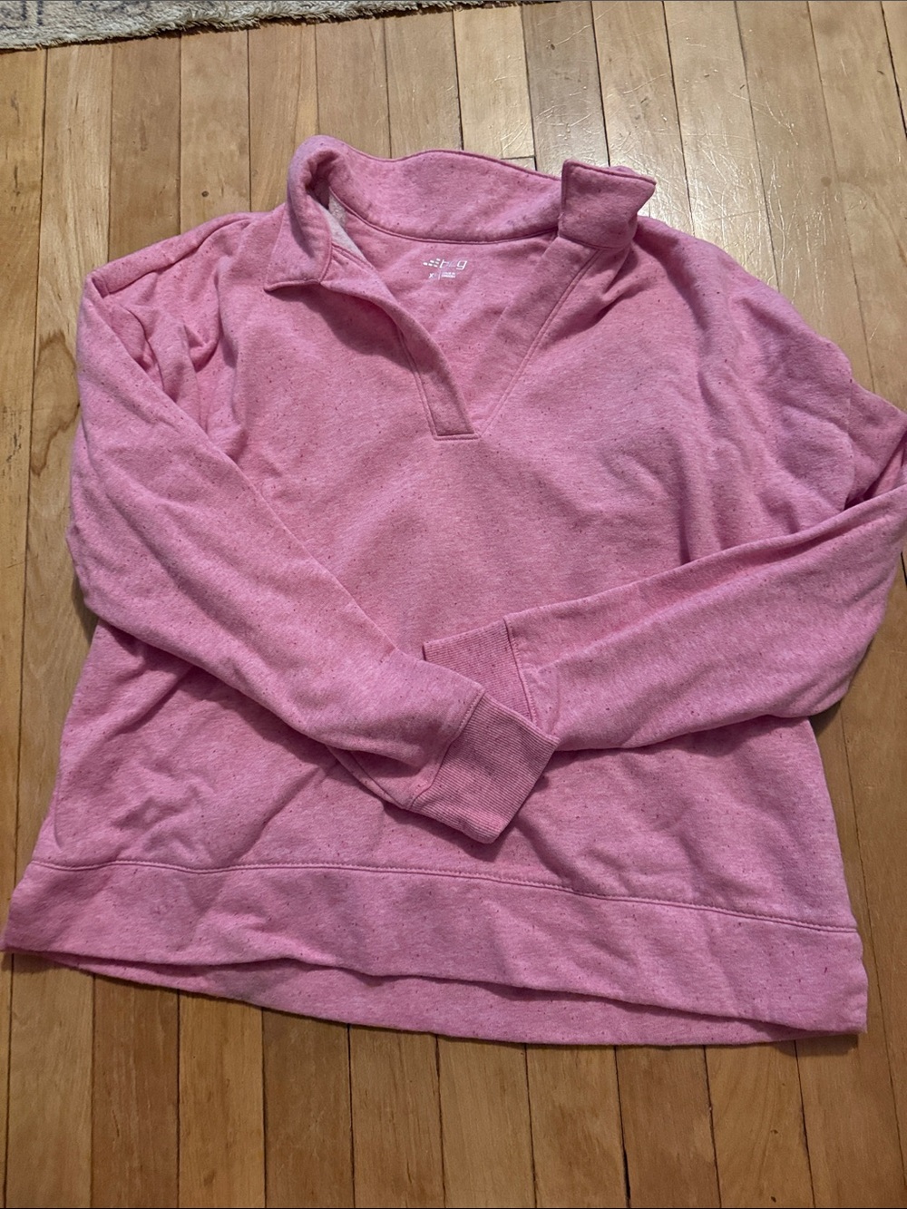 bcg Pink Quarter-Zip Pullover Sweatshirt